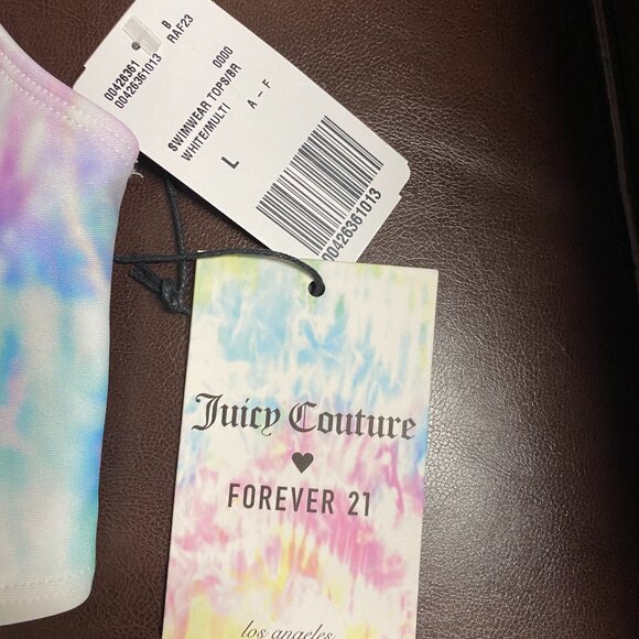 New! Juicy Couture Forever 21 Swimwear Top Size L - Picture 3 of 4